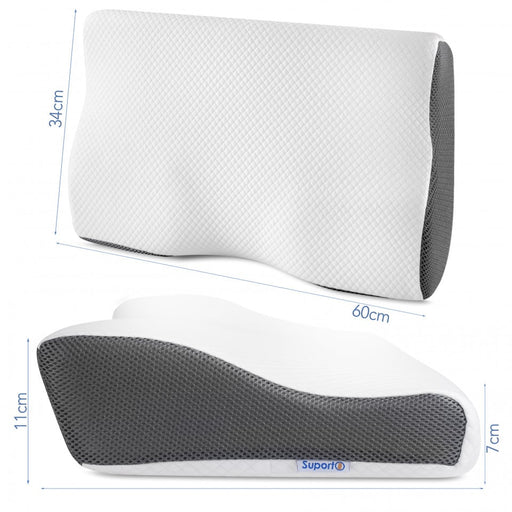 1+1 Perna de dormit anatomica si ortopedica cu suport cervical