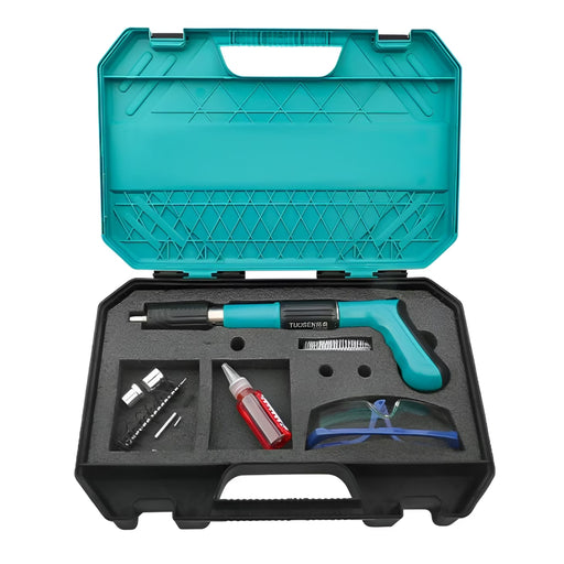 Pistol manual pentru fixarea cuielor in beton