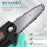 Mini fierastrau electric cu lant 4 inch si acumulator, fara fir, pentru lemn, 36V