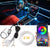 Kit 5 Benzi LED Lumini Ambientale auto RGB, Control din Aplicatie Telefon, 6 Metrii Cosul magic