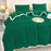 Lenjerie Cocolino Tricot ,pat dublu, cearsaf Normal, 4 piese, Verde Închis,