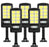 Set x5 Lampa cu Incarcare Solara 150W, 160 LED-uri COB, telecomanda Cosul magic