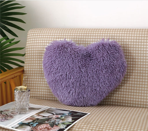 Perna decorativa fluffy , mov