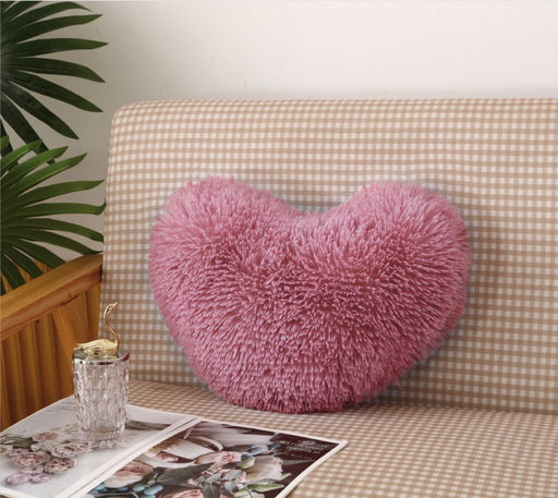 Perna decorativa fluffy, roz-pudra