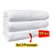 Set 3 Prosoape baie tip Hotel , 50x90 ,Model 500g, Bumbac 100%, Alb