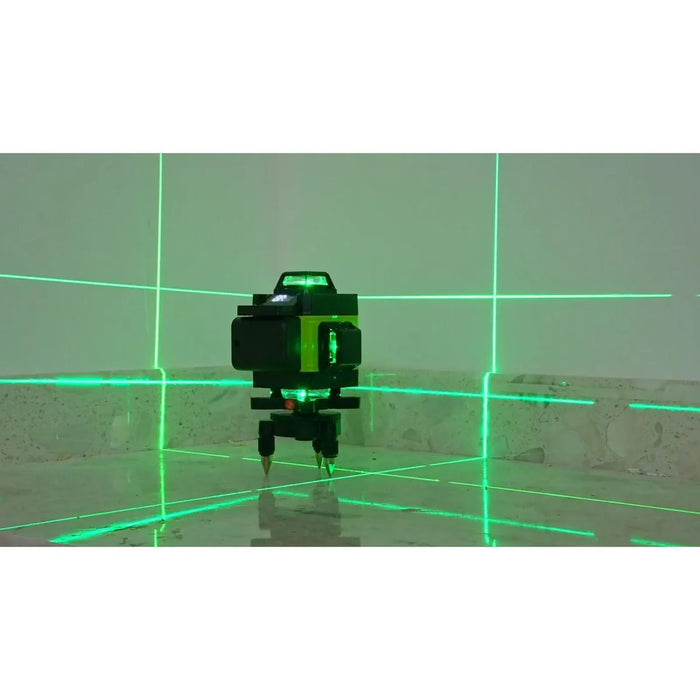 Nivela laser 4D cu 16 linii PROFESIONALA 6 ani garantie autonivelare, telecomandă, lumina verde, platformă de ridicare, Trepied