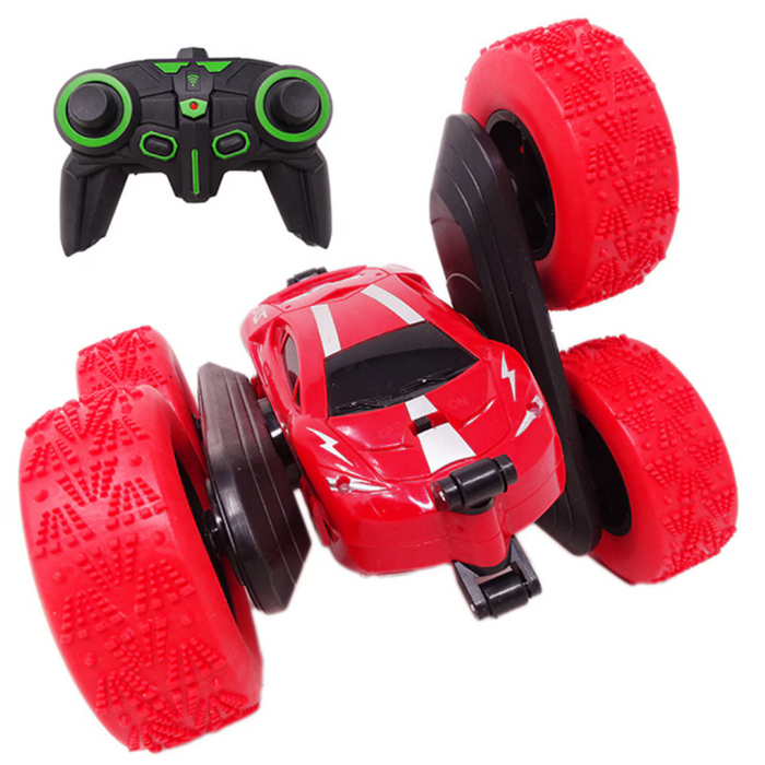 Vehicul RC Stunt Car Rosu si verde  27 MHz
