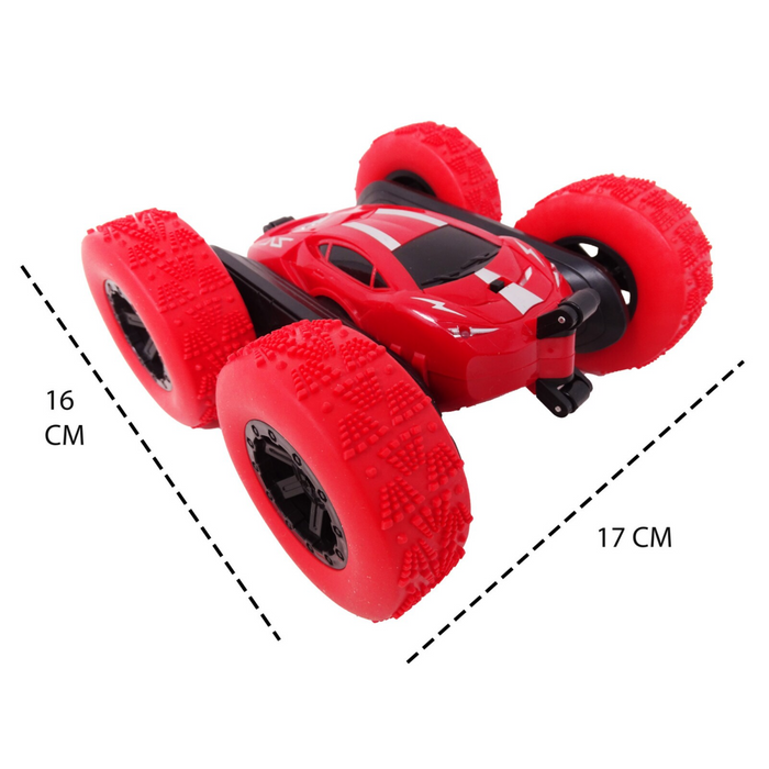 Vehicul RC Stunt Car Rosu si verde  27 MHz