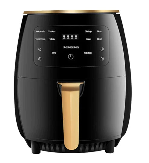 NOU! Friteuza cu aer cald AirFryer 2400W, capacitate 6 L si afisaj digital, LCD Touch control +100 hartie copt