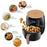 Friteuza cu aer cald AirFryer 2400W, capacitate 6Lsau 8 L si afisaj digital, LCD Touch control