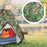 Cort camping 3-4 persoane cu deschidere automata pop-up, impermeabil, protectie UV, 2 usi, 2 moduri instalare