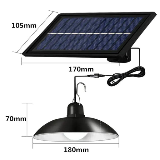 Set panou solar cu becuri LED cu aplica, telecomanda, 50W Cosul magic