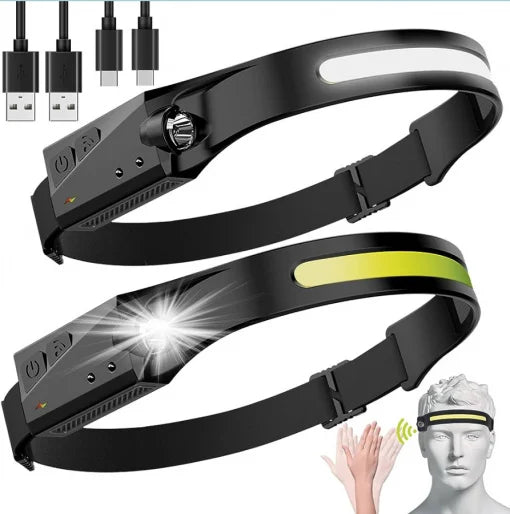 SET 2 x Lanterna OEM LED cu acumulator intern cu senzor miscare, 450 lumeni, camping, pescuit, rezistent apa