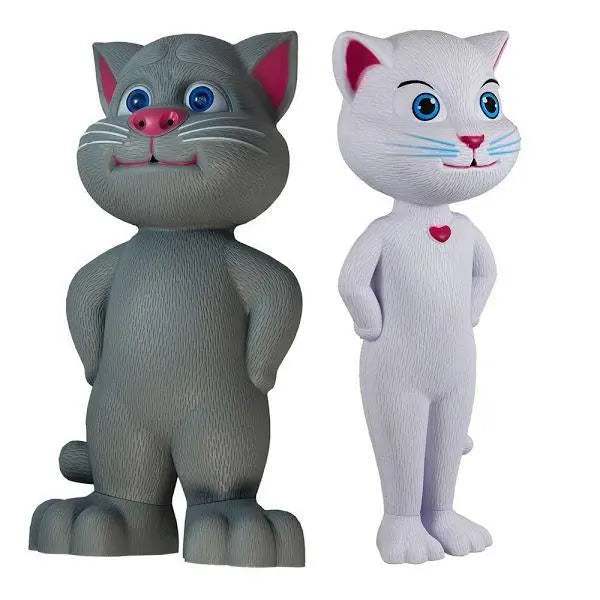 Set 2 jucarii interactive: pisicile Talking Tom + Talking Angela Cosul magic