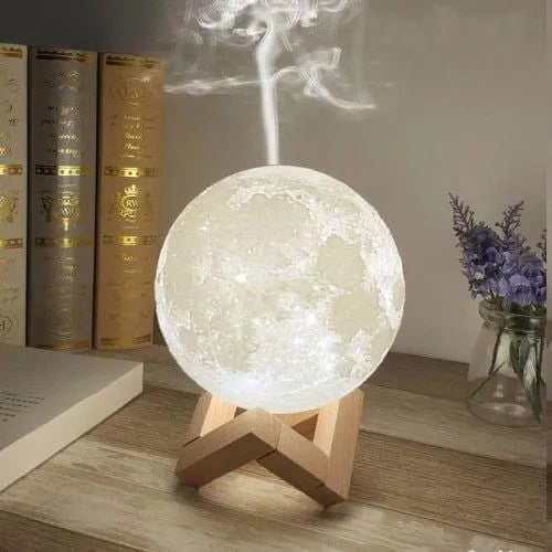 Lampa de veghe cu umidificator, Luna Moon 3D, 880 ml, 15cm Cosul magic