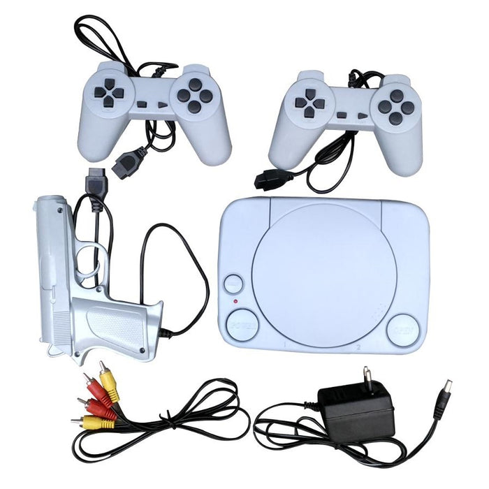 Set Consola video retro cu 2 gamepad-uri si adaptor pentru redare pe TV