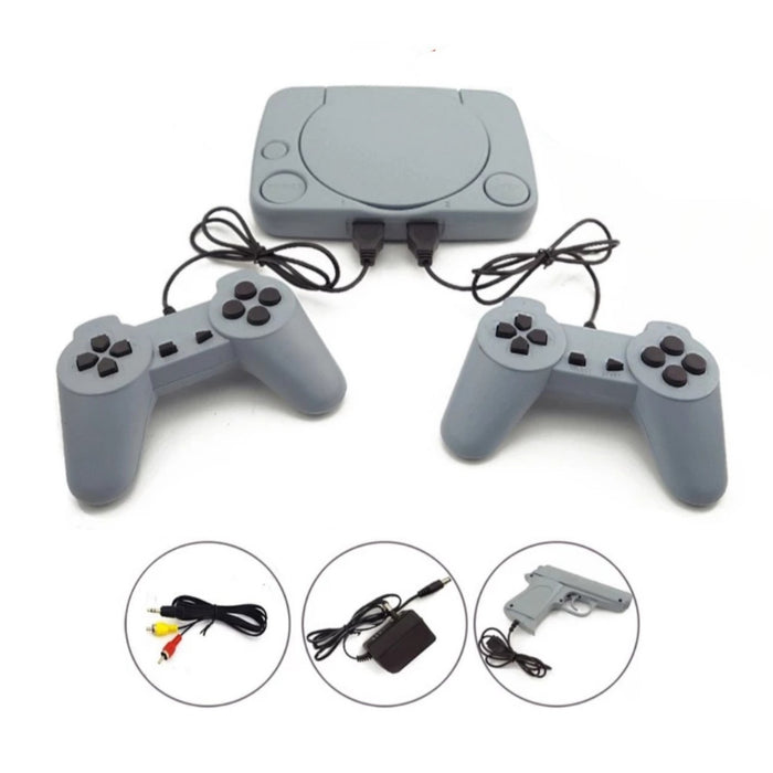 Set Consola video retro cu 2 gamepad-uri si adaptor pentru redare pe TV