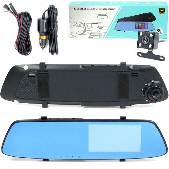 Camera video auto dubla cu Touch-Screen HD Display 4.3