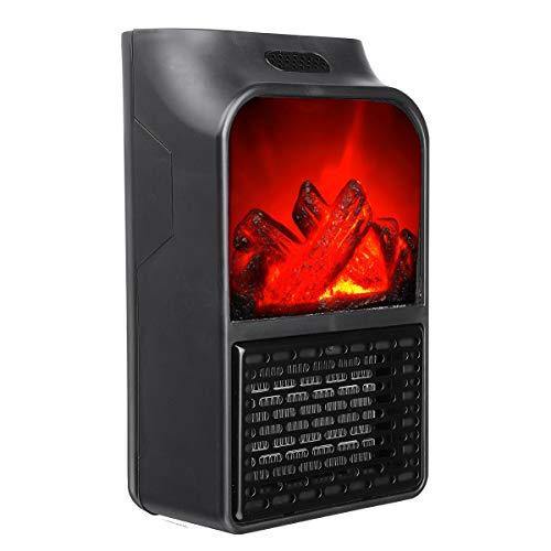 Aeroterma portabila Flame Heater 500 W, 2 niveluri temperatura, display digital, telecomanda